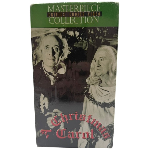 Other - A Christmas Carol VHS Alastair Sim 1951 Film Masterpiece Critics Choice Sealed
